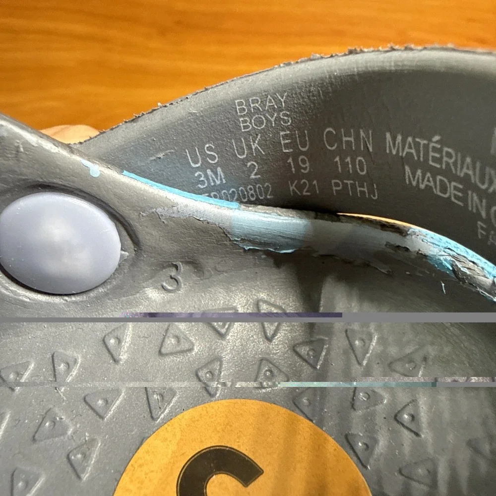 NWOT Stride Rite 360 Bray Camo Clogs Blue Grey Kids Size 3M TB020802 Shoes